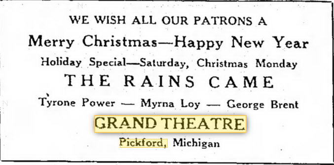 Grand Theatre - Dec 22 1939